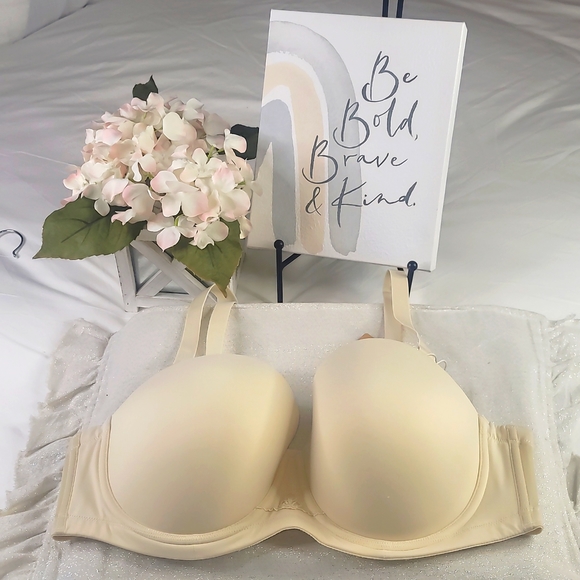 Wingsglove Strapless Multi-way Contour Underwire Bra Beige - Picture 4 of 16